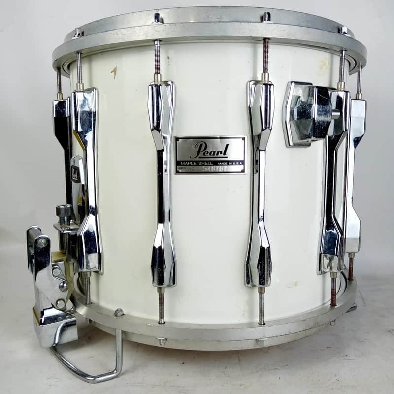*Pearl 12x14" Maple Shell USA Snare Drum 12-Lug High-Tension Die-Cast Marching* image 1