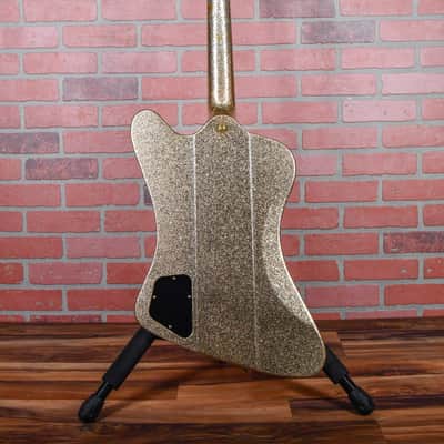 Gibson Custom Shop Original Firebird V 1 of 1 Gold Sparkle NAMM 1991 Owned by G.E. Smith / Signed & Dated by Tom Murphy w/OHSC image 7
