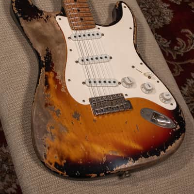 Xotic XSC-1 3 Tone Burst Electric Guitar - Super Heavy Aging - NAMM 2026 image 3