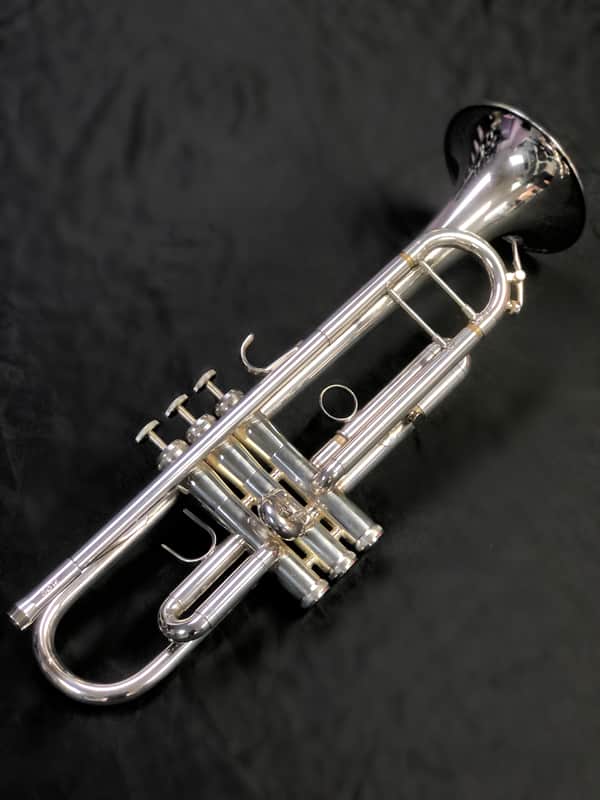 King SB12 System Blue Marching Trumpet Silver-Plated image 1