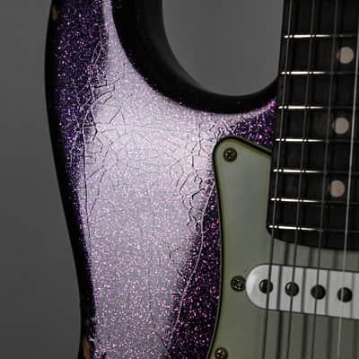 Fender Custom Shop Custom Deluxe Stratocaster w/ Seymour Duncan SH4B Humbucker, Relic/ Closet Classic Hardware- Magenta Sparkle 2026 (R147174) image 14