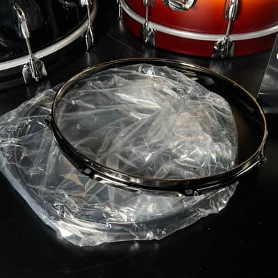 14" Snare Drum 2.3mm Triple Flanged Top & Bottom Black Nickel Hoops (8 Hole) image 2