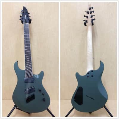 Haze-7 MGS Fanned Frets 7-String Electric Guitar,Military Green+ Free Gig Bag image 10