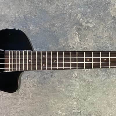 Eleuke RHT-C Solid Body/Electric Concert Size Ukulele - Gloss Black image 2