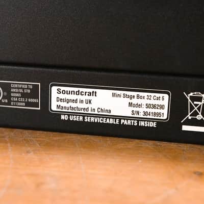 Soundcraft Mini Stagebox 32 Cat 5 32-Ch. Digital Stagebox with MADI Card CG010RY image 10