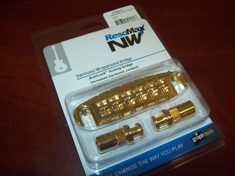 Graph Tech Resomax NW1 Wrap-Around Bridge - GOLD, PM-8593-G0 image 1