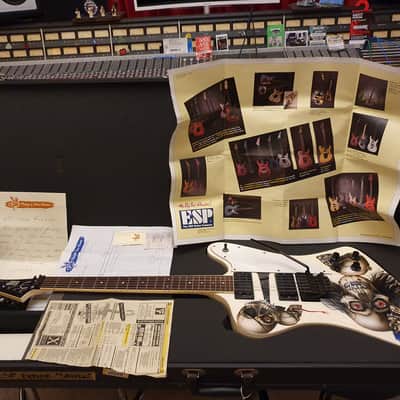 ESP Custom Shop Celebrity Artist Owned by Iron Maiden with Tour Flight Case + COA! Phoenix Firebird image 2
