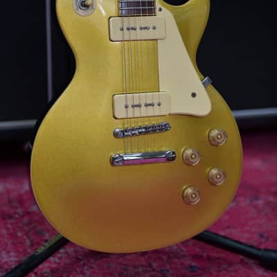Aria Pro II Gold Top Les Paul p90s '56 Reissue, late 90's image 4