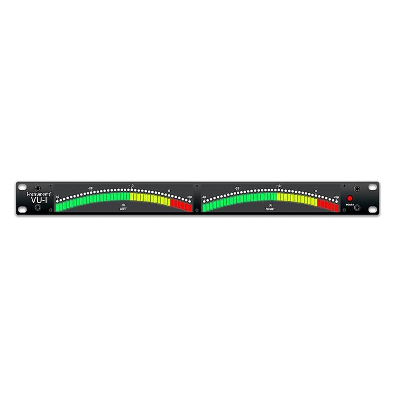i-nstruments VU-I (RMS + Peak VU Meters) 1u Rack 2024 Black | Reverb