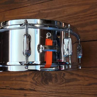 USED Spirit by Slingerland 5x14 Chrome Over Wood Snare Drum image 3