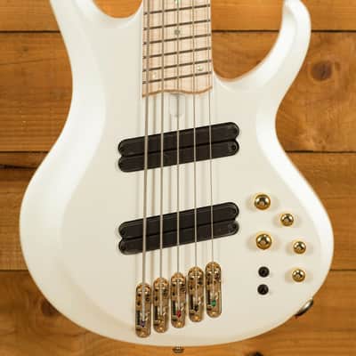 Immagine Ibanez BTB605MLM Bass Workshop Multi-Scale 5-String - Flamed Maple - Pearl White Matte - 1