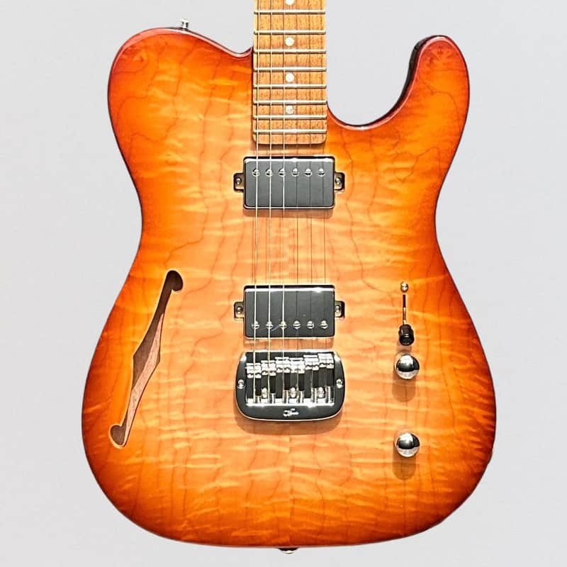 G&L USA Custom Shop ASAT HH RMC Semi Hollow-body Electric Guitar - Antique Brown Burst image 1