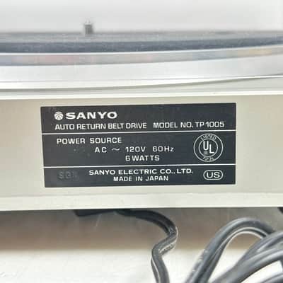 Vintage 1979 Sanyo TP1005 Belt Drive Turntable w/ Ortofon FF 15E MkII Phono Cartridge image 11