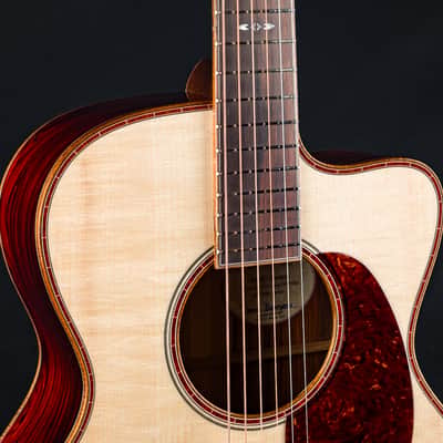 Bourgeois 000 Cutaway Large Soundhole Custom Cocobolo and Bearclaw Adirondack Spruce NEW image 7