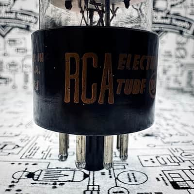 RCA 6SN7GT Black Plates Preamp Driver 1962 - Tested image 4