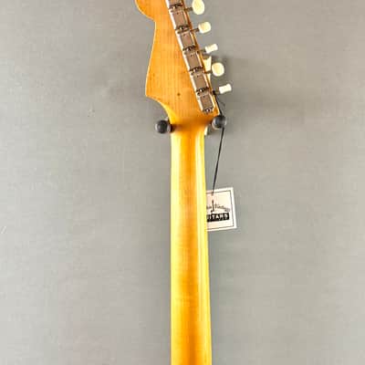 Fender Pre CBS L Series Musicmaster Slab Board 1964 - 4 Rare Mahogany Body Cherry Finish image 11