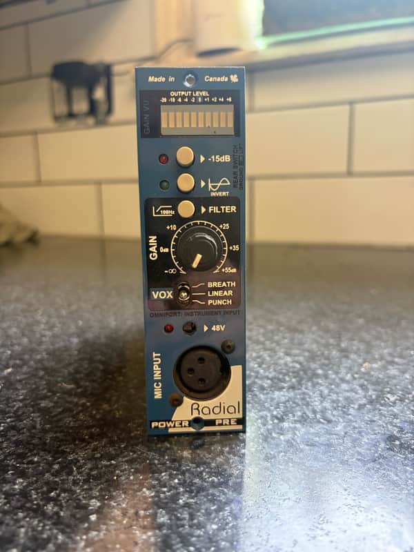 Radial PowerPre 500 Series Mic Preamp Module 2010s - Blue image 1