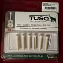 Graph Tech PP-1122-00 TUSQ Traditional-Style Acoustic Guitar Bridge Pins - White with Pau Dot
