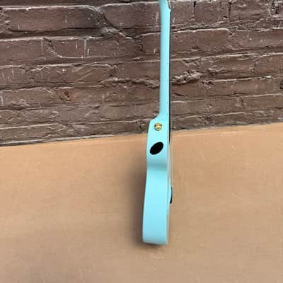 Enya Nova U Mini Soprano Ukulele 21" Carbon Fiber – Seafoam Blue – Good Condition – No Case image 5