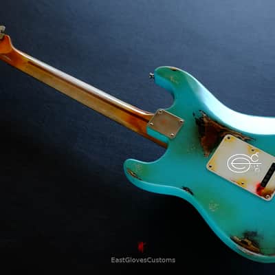 Fender Stratocaster HSS Seafoam Green Heavy Aged Relic image 14