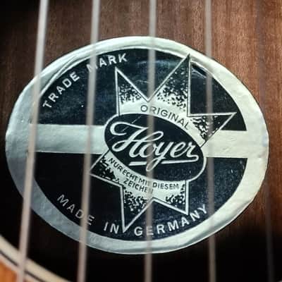 Akustische Vintage HOYER Gitarre mit gewölbtem Boden ca1958 1-A Zustand (RARE)! image 6