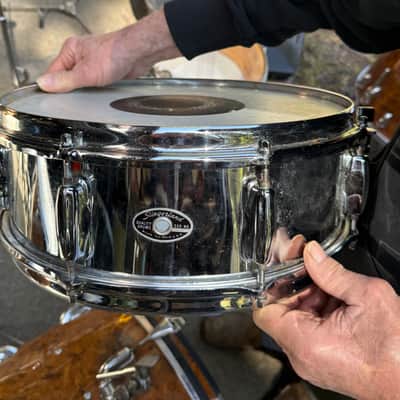 Slingerland No. 141 Festival Model 5x14" 8-Lug Chrome Over Steel Snare Drum with Rapid Strainer 1973 - 1979 - Chrome image 1