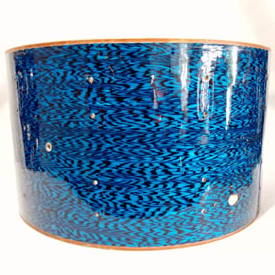 *Rogers 14x24" Blue Onyx Holiday Bass Drum Shell Fullerton Powertone Vintage 60s image 5