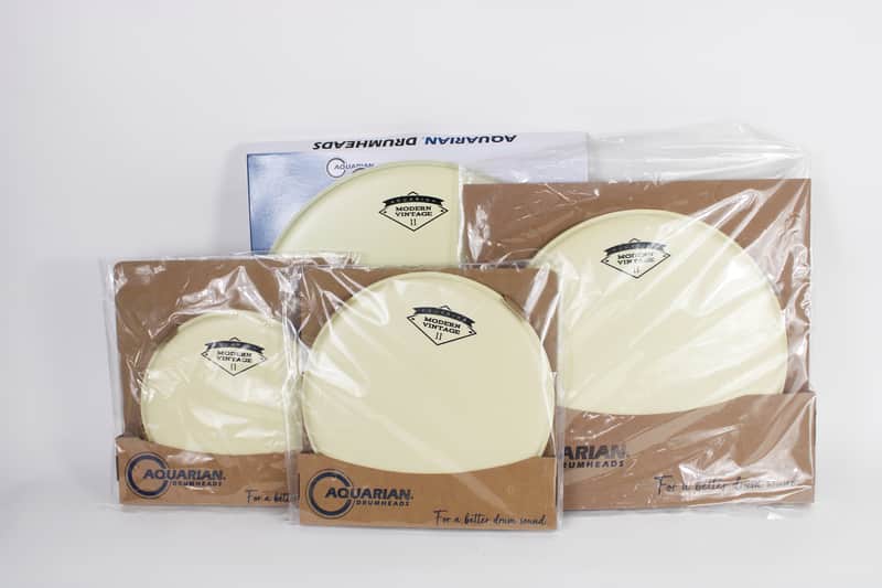 Aquarian Modern Vintage Drum Heads-Brand New 8", 10", 12", 14" image 1