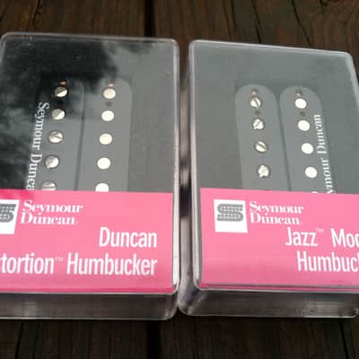 Seymour Duncan Distortion SH-6 Bridge SH-2 Jazz Neck Humbucker Pickup Set BLACK image 1