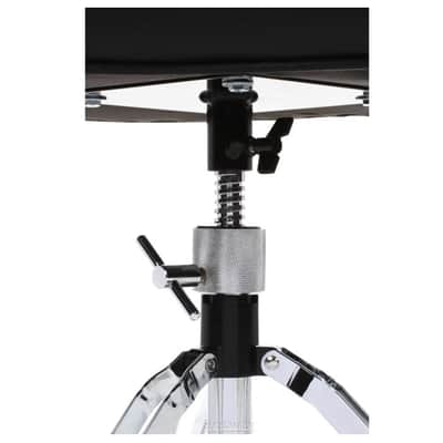 Roc N Soc Square Black Top Drum Stool Throne With Custom Base image 4