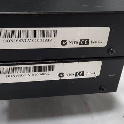 dbx 166XL Stereo Compressor / Limiter / Gate 2000s - Black image 4