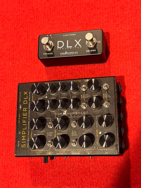 DSM & Humboldt Electronics Simplifier Deluxe Zero-Watt Stereo Guitar Preamp / CabSim / DI 2021 - Black image 1
