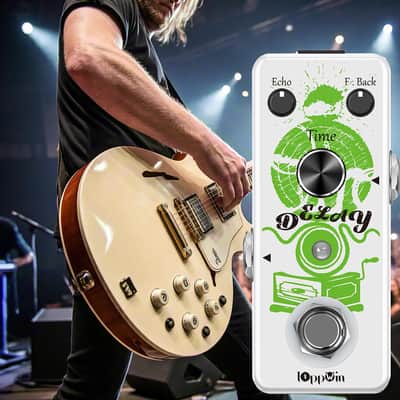 IOppWin Guitar Pedals, Premium Analog Delay Pedal – Warm, Clean, Smooth Tones with 25ms-600ms Adjustable Range & True Bypass, for Retro Tone Lovers And Live Musicians image 5