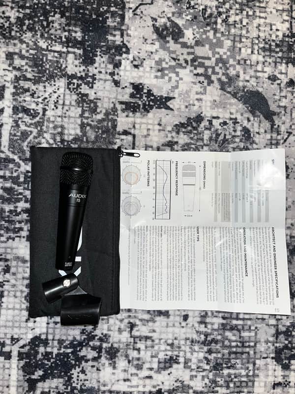 Audix F5 Fusion Dynamic Hypercardioid Instrument Mic 2010s - Black image 1