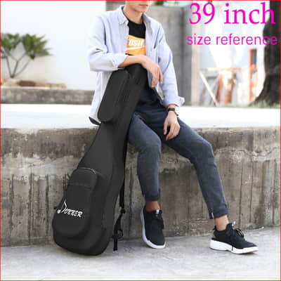 Donner 43/39 Inch Premium Electric Bass Guitar Gig Bag Backpack Case Cover Water-Resistant Nonwovens image 2