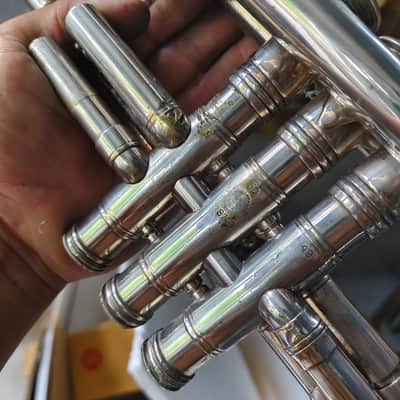 Selmer balanced trumpet 1957 S/N 18719 1957s - Silver plating image 3
