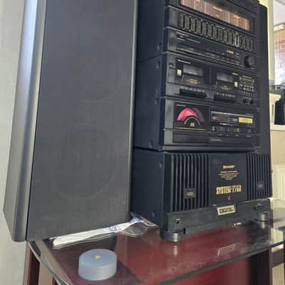 System Sharp 7700 Rare Vintage Set Cassette Deck+Tuner+CD+Amplifier+Sound Japan image 2