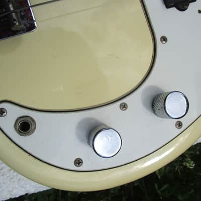 Fender Precision Bass Guitar, 1984-1987, Japan, White Finish, Case image 7