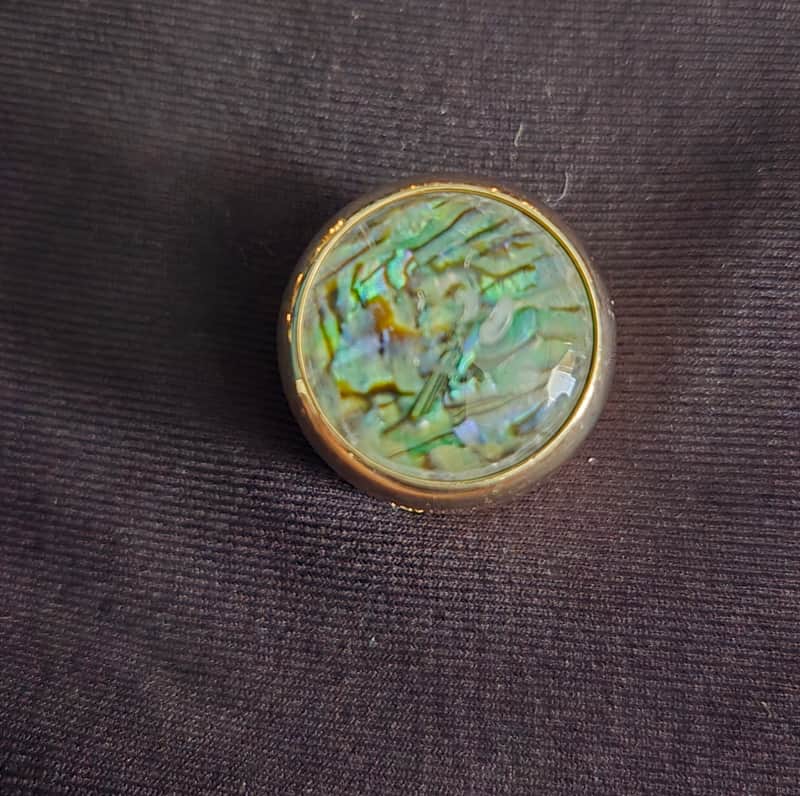 NEW Gold with abalone guitar knob image 1