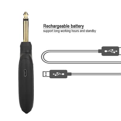 Flanger FW-1 Rechargeable 2.4Ghz Wireless System Digital Guitar Transmitter Receiver 50m Range image 8