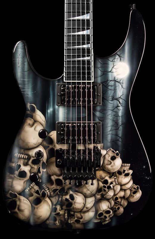 Jackson Custom Shop USA SL2H Pile Of Skulls Dan Lawrence - LEFTY