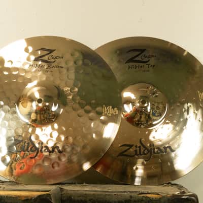 Zildjian 15" Z Custom Hi Hat Cymbals 1349g 1592g image 1