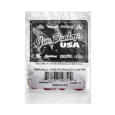 Dunlop 548RJP200 John Petrucci Flow 2.0 mm Bag/12 image 1