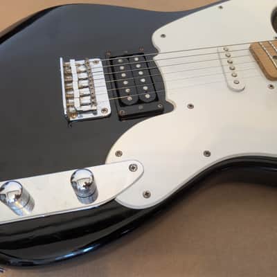2004 Squier by Fender 51 Strat/Tele Hybrid Electric Guitar - Black Maple Neck image 4