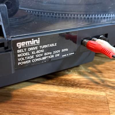 Gemini XL-BD10 Belt Drive Semi Automatic Black Turntable Vinyl Record Player image 14