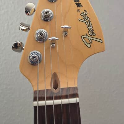 Fender American Performer Mustang with Rosewood Fretboard 2018 - Present - Satin Sonic Blue image 4