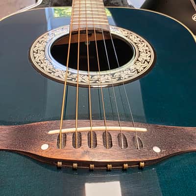 1993 Ovation American 1111 Balladeer RARE Cadillac Green USA CASE QUEEN TIME CAPSULE Acoustic Electric Deep Bowl Lyrachord Guitar image 3