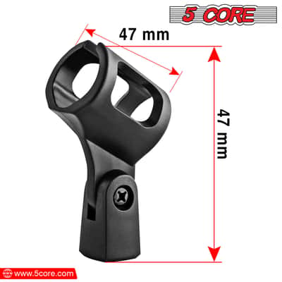 5 Core Microphone Clip Holder 2 Pieces with Screw Adapters 5/8 to 3/8 Inch image 6