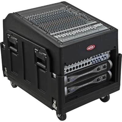 SKB Cases 1SKB19-R1406 Mighty GigRig 14U Top 6U Front Rolling Rack 789270140615 image 2