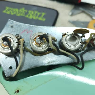 1964 Fender Jazz Bass Vintage Original Parts Refinished w/ OHSC image 2